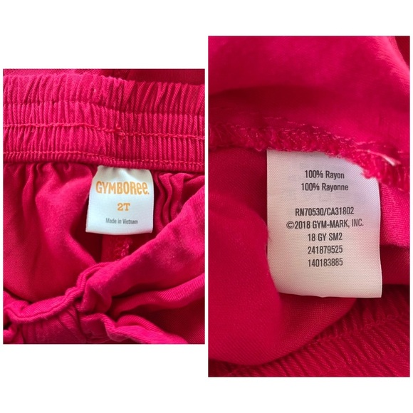 Gymboree Pink rayon Toddler Shorts, 2T - Picture 3 of 3